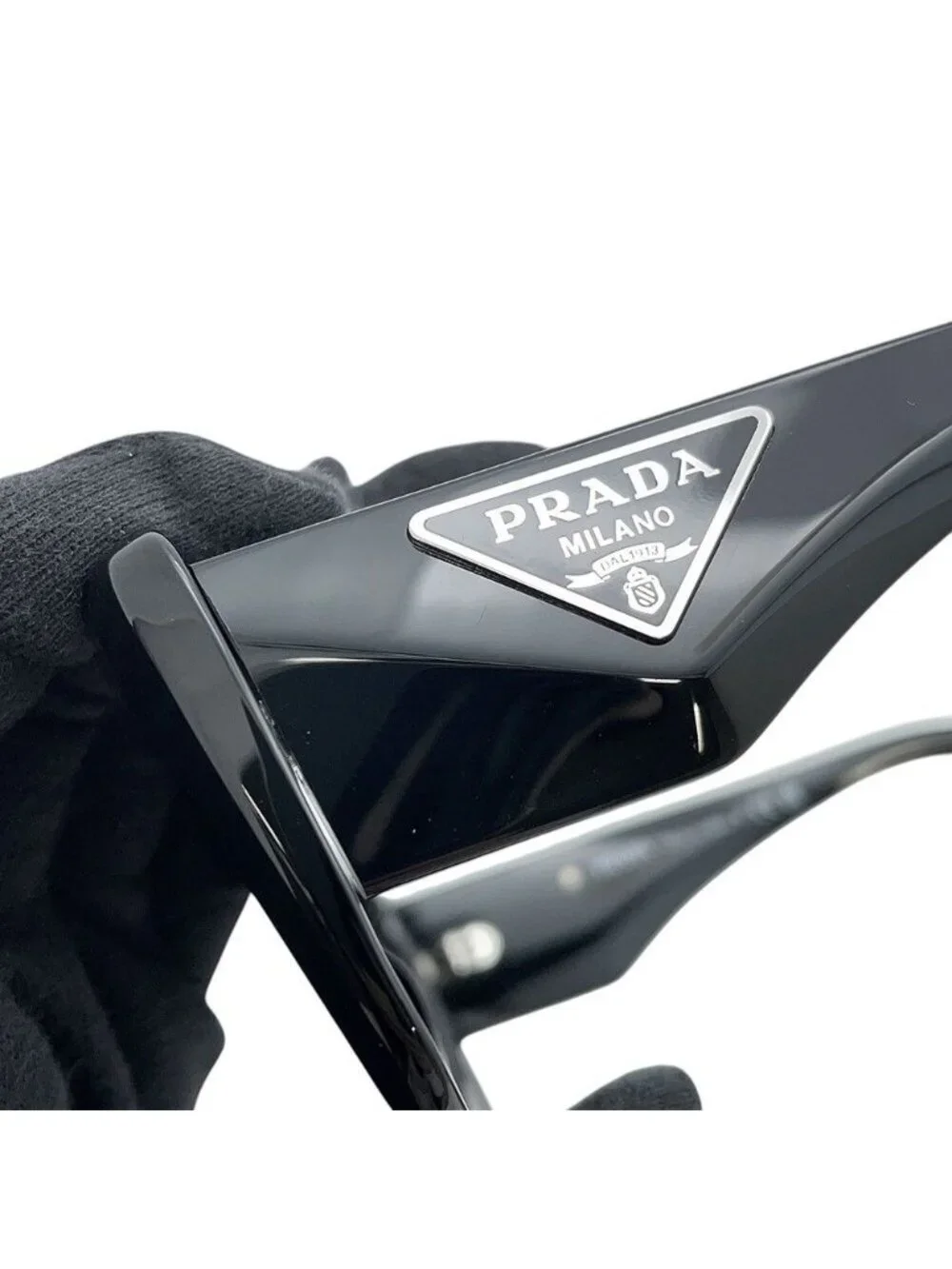 Prada Sunglasses Triangle Logo Polygon Eyewear